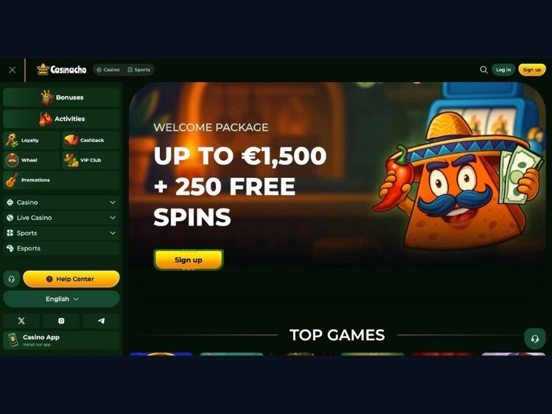 Catálogo y oferta completa de Casinacho Casino Nacho Casino para nuevos jugadores españoles